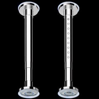 免打孔不锈钢伸缩杆阳台晾衣杆超长卧室窗帘杆门帘杆卫生间浴帘杆