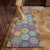 European kitchen special G floor mat, high-end anti-fouling absorbent mat, wipeable, wash-free, anti-dirty, anti-slip, long household carpet