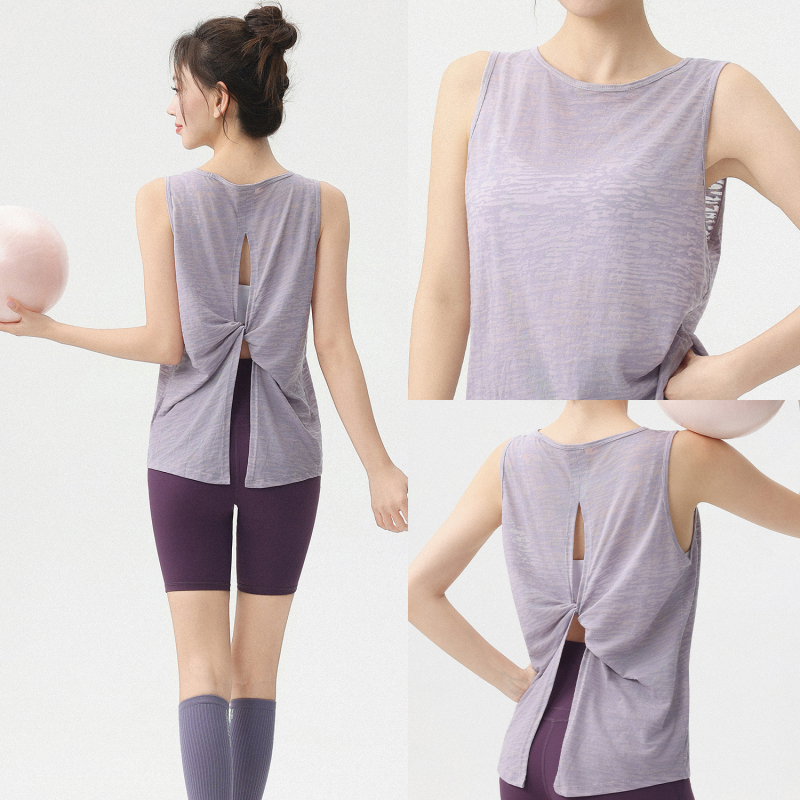 Breathable Quick-Drying Sports Vest Women's Top Pilates Training Yoga Wear Cover-Up Lightweight Breathable Fitness Clothing Summer Breathable Quick-Drying Sports Vest Women's Top Pilates Training Yoga Wear Cover-Up Lightweight Breathable Fitness Clothing Summer