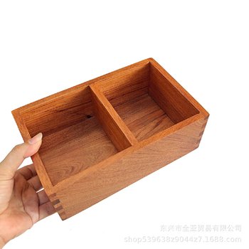 Chinese style big red rosewood remote control storage box multi-functional living room mahogany office desk solid wood mobile phone storage rack