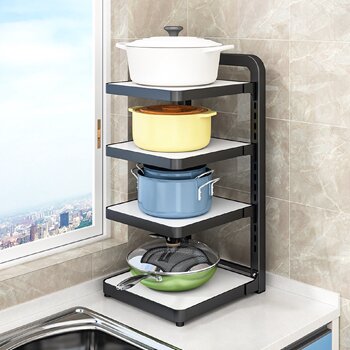 Kitchen pot rack storage rack for storage rack for household multi-layer pot rack for storage rack for storage rack for sink cabinets in layers