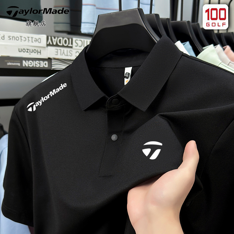 Foreign Trade Golf Clothing 25 New Style Sports Quick-Drying Polo Shirt Men's Professional Tennis Clothing Short-Sleeved Outdoor Running Top