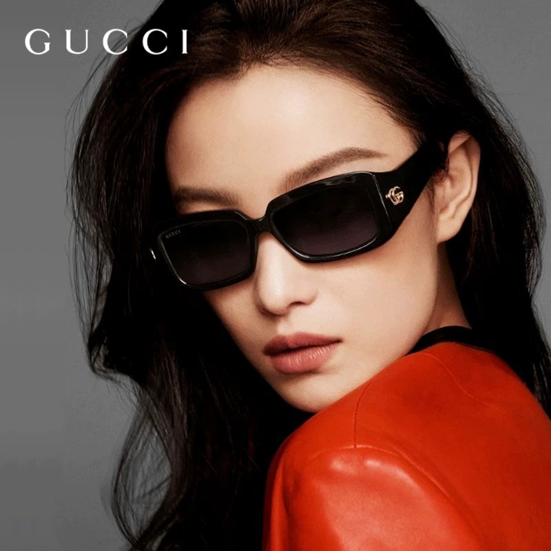 Gucci Sunglasses for Men and Women, Ni Ni Style, Rectangular Small Frame Gg1403Sk, Trendy Korean Version Sunglasses