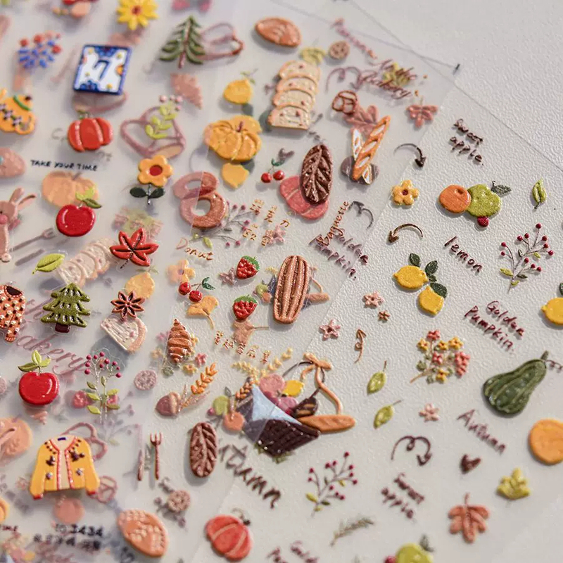 Embossed 3D Maillard Bunny Nail Stickers Autumn Graffiti Hand-Painted Picnic Bread Flower Cartoon Arm Pattern Japanese Nail Stickers Phone Back Card Journal DIY Decorative Stickers Embossed 3D Maillard Bunny Nail Stickers Autumn Graffiti Hand-Painted Picnic Bread Flower Cartoon Arm Pattern Japanese Nail Stickers Phone Back Card Journal DIY Decorative Stickers