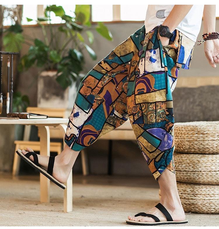 Thai elephant pants for men - chinese style plus size capri pants