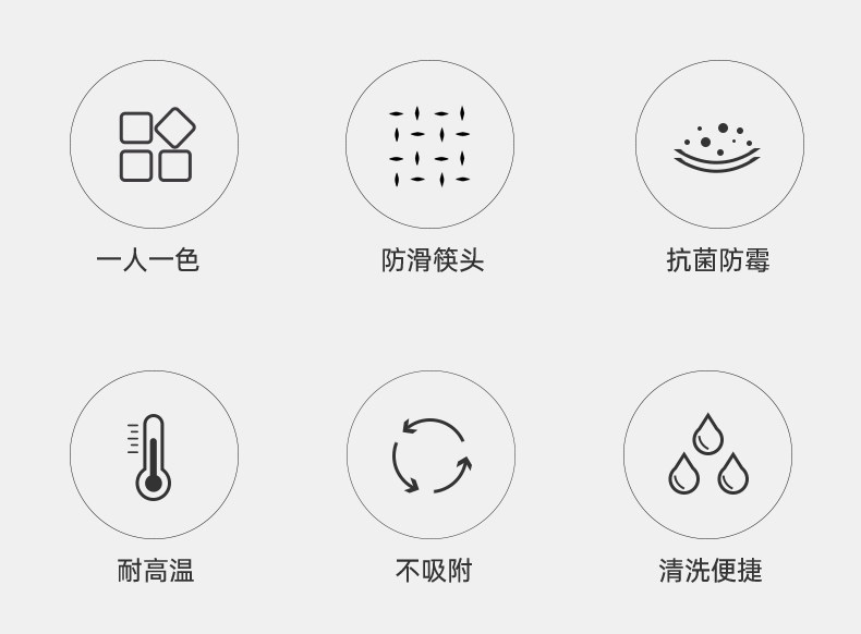 安享好物 安享A级筷子-炊大皇马卡龙色合金筷 国标 