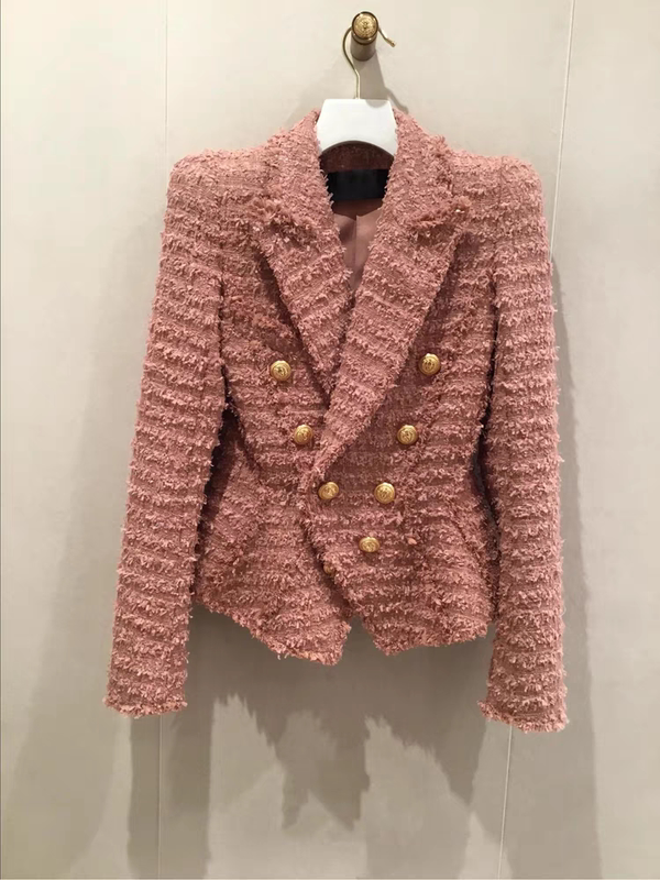 French Retro Tweed Jacket for Women, Spring, Petite, Fashionable, High-End, Eye-Catching, Short Blazer