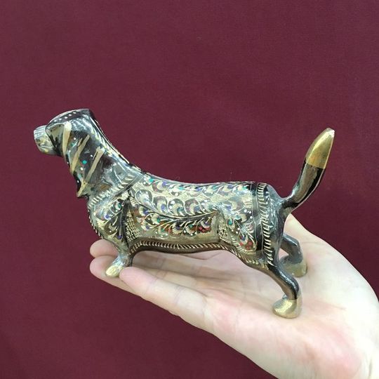 Dog Copper Dog Birthday Gift Zodiac Dog Pakistani Bronze Dog Ornament Gift