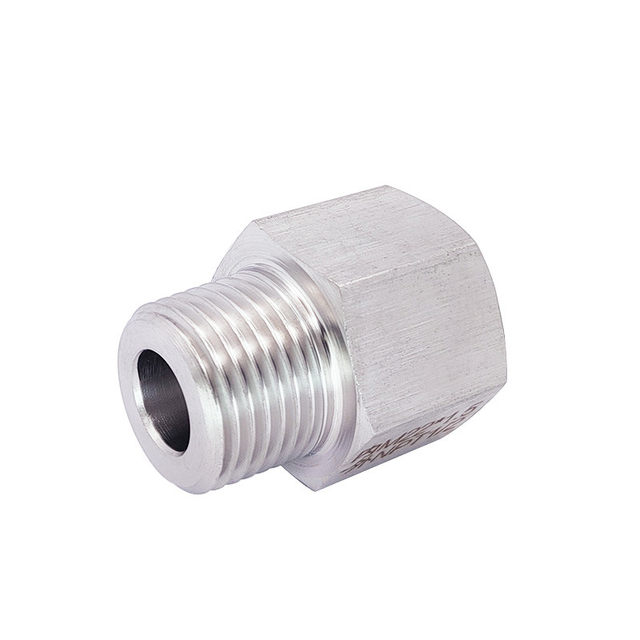 Inner wire M22X1.5-Outer wire NPT1/2 Stainless steel Threaded adapter Dimension Thickened High pressure