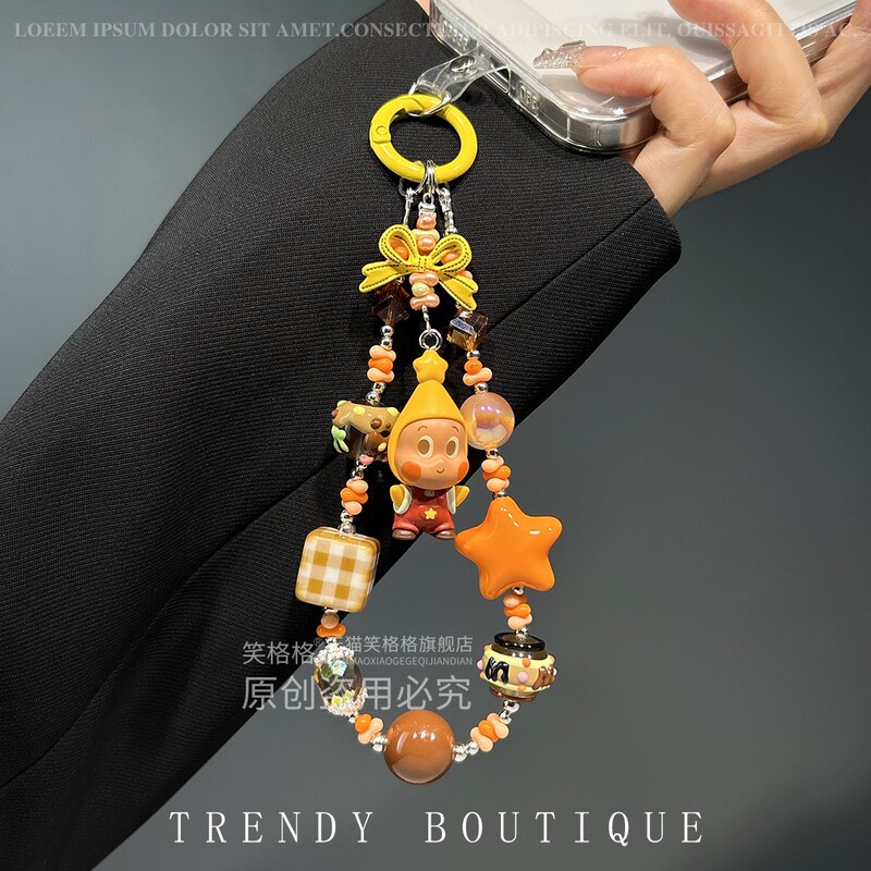 New Star Doll Super Cute Phone Case Lanyard, Exquisite and Beautiful, LAOSHU DIY Original Beaded Short Hand Strap, Wrist Bag Pendant, Car Keychain, Camera Ccd Anti-Lost Phone Chain New Star Doll Super Cute Phone Case Lanyard, Exquisite and Beautiful, LAOSHU DIY Original Beaded Short Hand Strap, Wrist Bag Pendant, Car Keychain, Camera Ccd Anti-Lost Phone Chain
