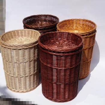 Wild rattan storage basket dry goods display fruits placing table frame supermarket rattan basket shelves vegetable display basket pile head basket