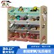 Children's toy storage rack solid wood storage box kindergarten classification cabinet baby bookshelf toy storage artifact household use