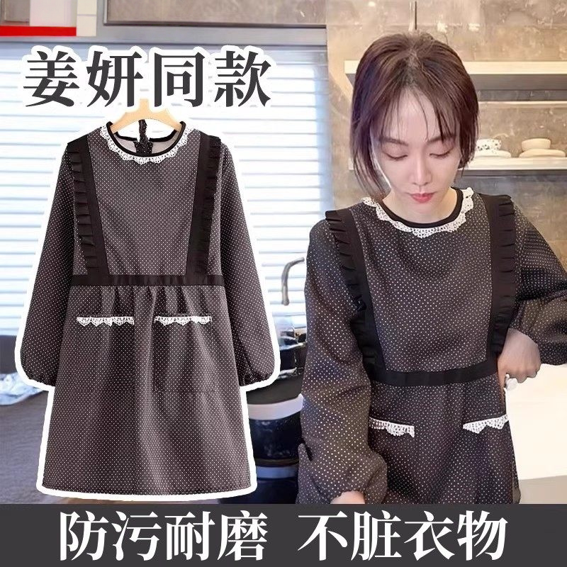 Japanese Imported Apron Similar to Jiang Yan'S, for Kitchen Use, 2026 New Model, Waterproof and Oil-Proof Cooking Smock with a High-End Feel