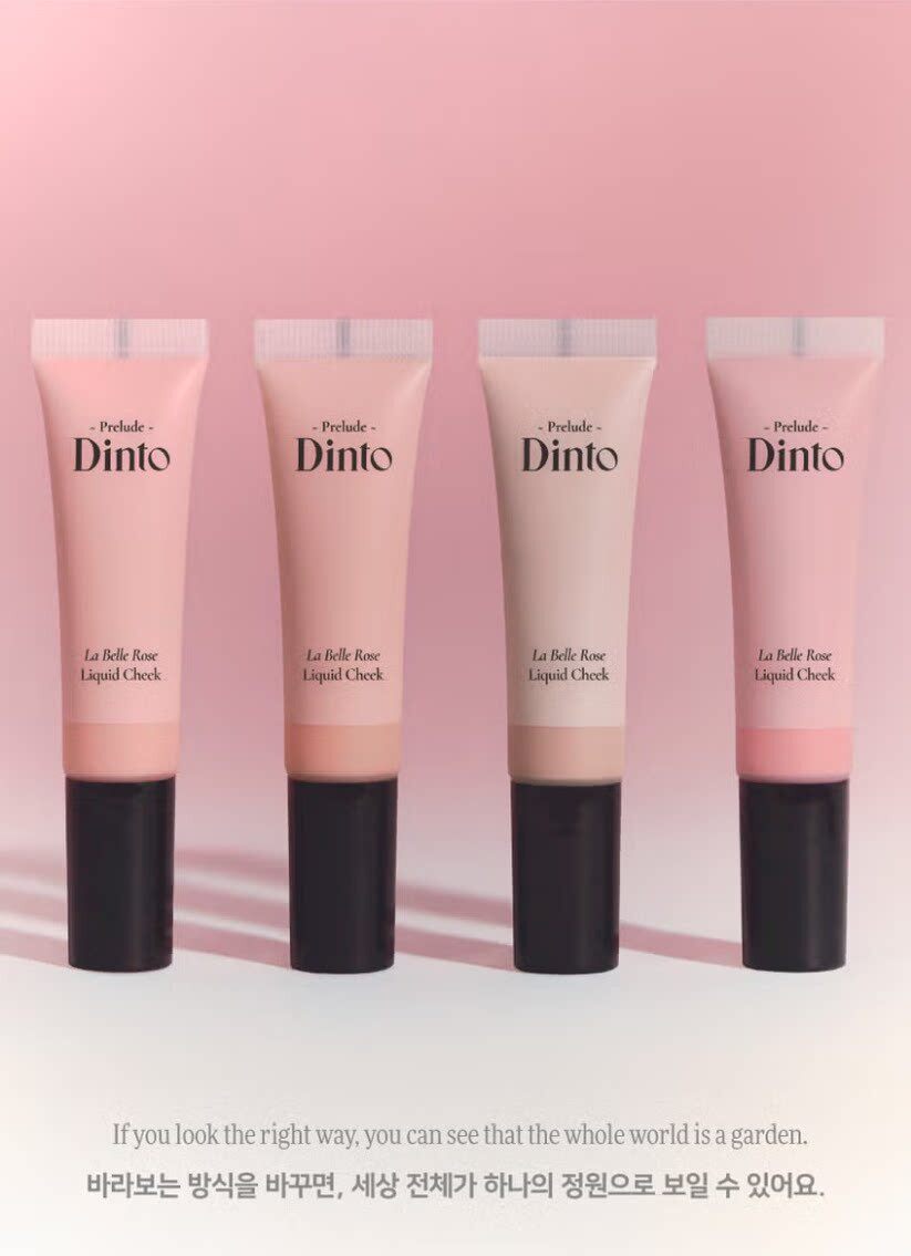 【Expédition directe de Hong Kong】 Blush liquide coréen Dinto 64# Muse Rose 10ml, look naturel et frais