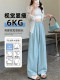 ສີຂາວ Milky Yamamoto Pants ແມ່ຍິງ 2026 ລະດູຮ້ອນໃຫມ່ Thin Lazy Drape Loose Casual Ice Silk Wide Leg Pants