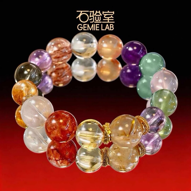 【All Things Bloom 3.0】the Same Style Worn by Celebrity Zhu Zhu! High-End Multi-Gemstone Crystal Bracelet with a Variety of Designs