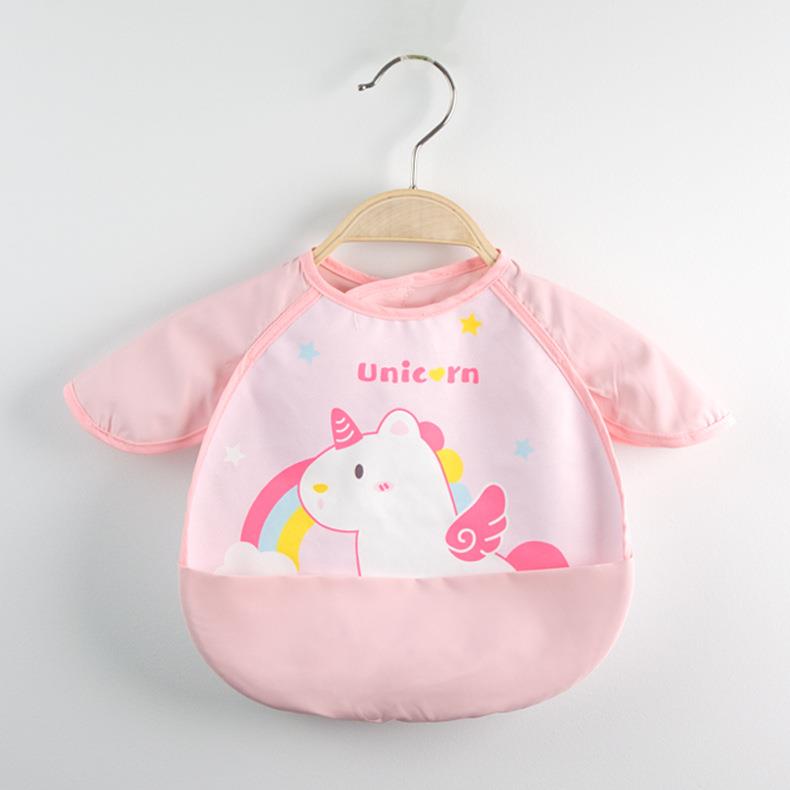 Children's smock, angel wings bib, summer baby dual-use rice pocket, waterproof and anti-dirty painting smock, reverse wearing protective clothing
