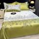 Cool ice silk mat summer soft mat sheet style 2025 new mother and baby grade baby mat three-piece set machine washable