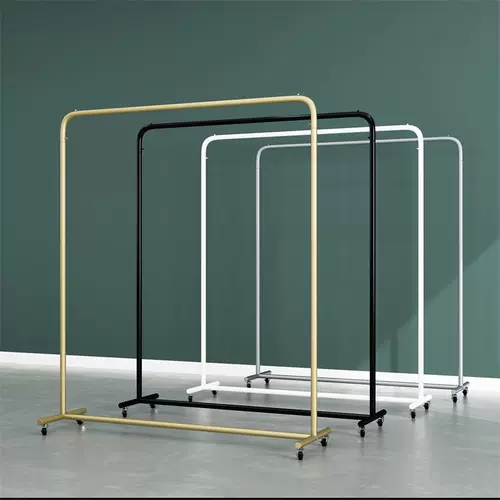 Одежда на дисплее стойка для водных труб, посвященная отделению пола на полу -подвесной подвесной на боковой вешалках с колесами с колесами с колесами