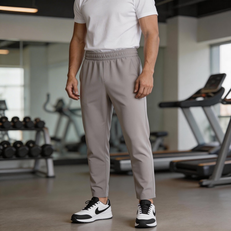 Lu's Same Style Abc Men's Elastic Waist Pants*Warpstreme Stretch Fitness Comfortable Sports Casual Pants