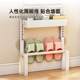 The rear room storage rack is ultra-thin storage door rack on the bathroom floor, multi-layer hole-free kitchen and bathroom entrance storage tool