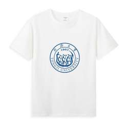 Shanghai Tongji Souvenir School Celebration University Wenchuang T-shirt Graduation T-shirt pure cotton Practice Team Short Sleeve