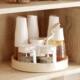 Can rotating seasoning tray multifunctional soy sauce bottle storage rack seasoning storage rack kitchen rotating salt countertop