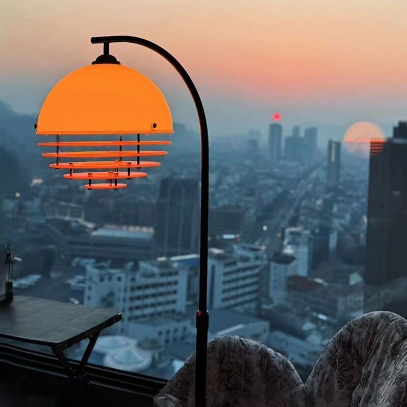 Bauhaus Sunset Floor Lamp, Retro Light Luxury Living Room Sofa Side Ambient Light, Bedroom High-End Eye Protection Fishing Lamp