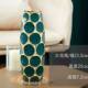 Light Luxury High-End Ceramic Vase with Peacock Feathers, Flower Arrangement, Lucky Bamboo Ornament, Modern Home Decor, Large Vase, Premium