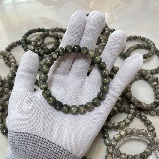 糯冰料陈籽盘玩原脂石玉料星月菩提手串单圈佛珠高油高密糯冰料