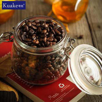 Coffee beans glass bottles glass storage tank storage tank storage tank seal empty bottle coffee powder seal tank storage tank