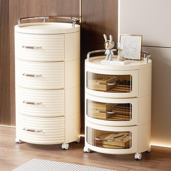 Bedside table replacement artifact circular bedroom movable storage cabinet simple modern m-generation environmentally friendly storage rack storage cabinet