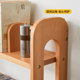 Bookshelf on desk store shelf multi-layer desk q desk storage shelf solid wood primary school student desktop telescopic double layer
