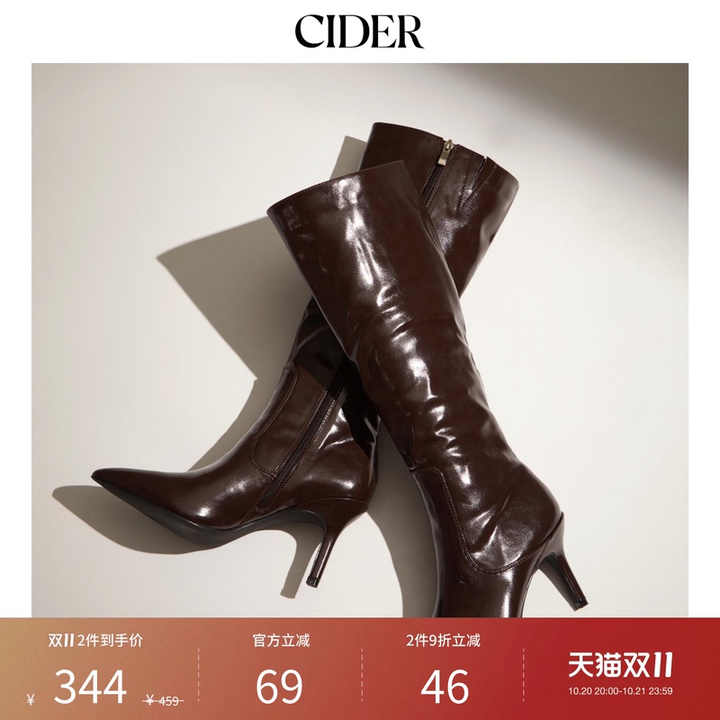 [Celebrity Style] Cider Autumn/Winter New Women's Pointed Toe Over-The-Knee Stiletto High Heels 112759680