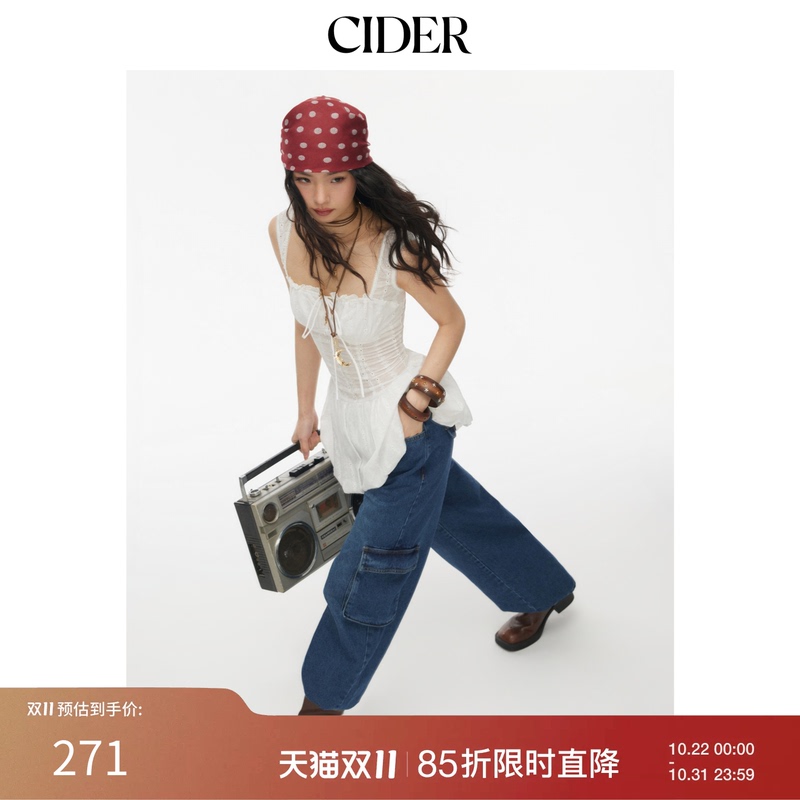 [Celebrity Style] Cider Graduation Outfit American Style Waist-Slimming Floral Puff Dress 115152564