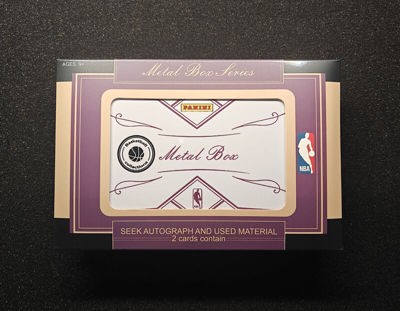 Nba Authentic Star Card Box, Tin Box, Includes Two Brand New Card Bricks, 1 Player Autograph Card, 1 Jersey Card