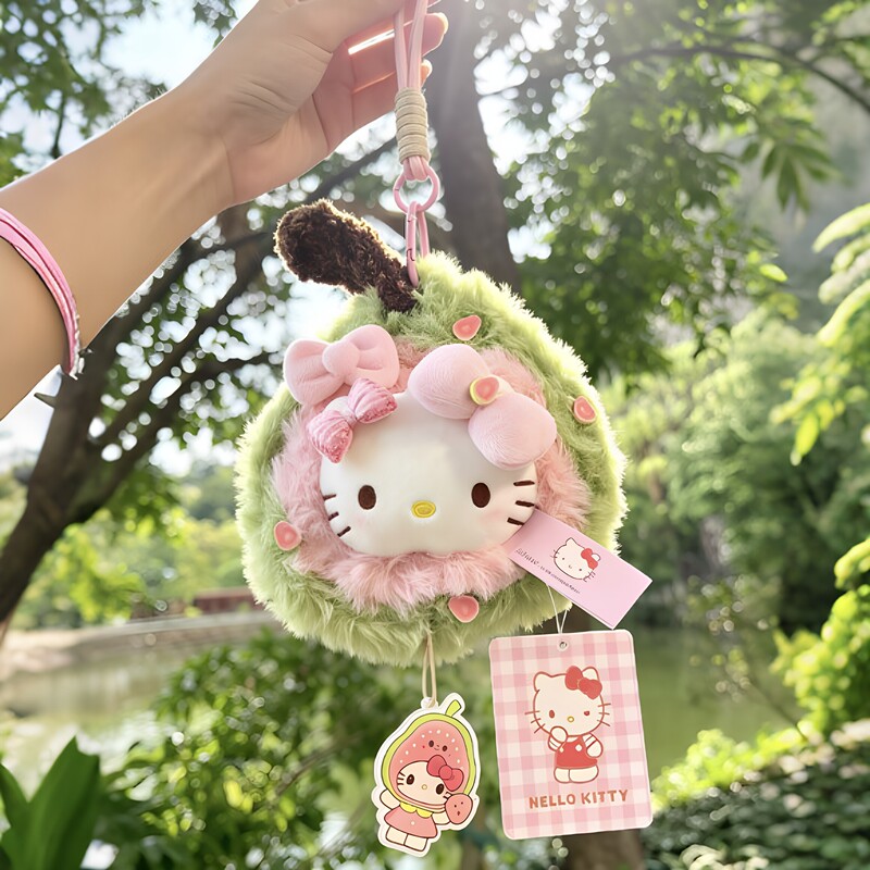 [Authentic] Hello Kitty Guava Kt Cat Bag Pendant Plush Ornament Doll Gift for Girlfriend's Birthday