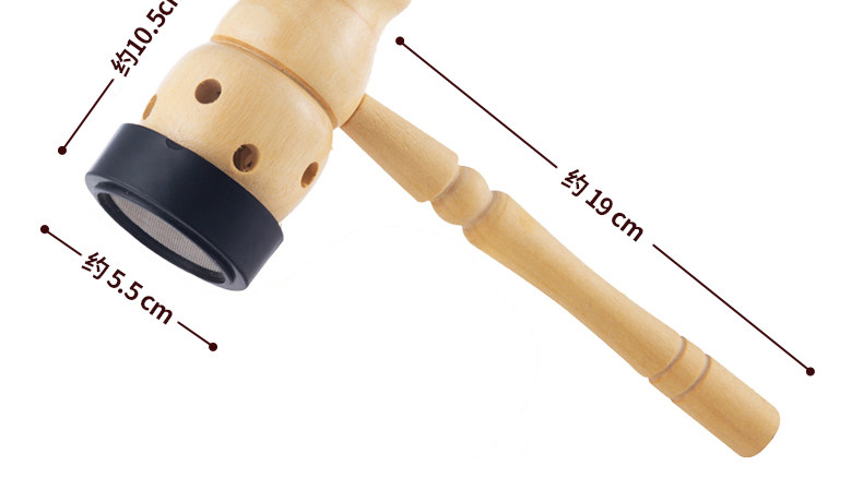 Handheld Gourd Moxa Box Wooden Portable Moxibustion Device for Home Use preparation