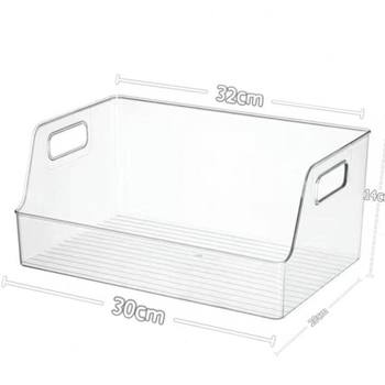 Acrylic booklite extra large size slant storage box transparent three-dimensional bookshelf u-shaped storage box student door household