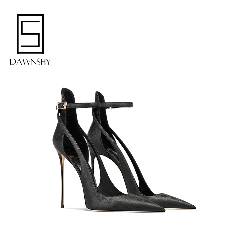 Dawnshy Pointed Toe Stiletto High Heels for Women, Satin, Chinese Style, Elegant, Suitable for Pairing with Cheongsam, 2026 New Model