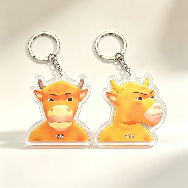 New Niu Lai Movie Classic Scene Double-Sided Acrylic Keychain Pendant Student Backpack Decoration Gift New Niu Lai Movie Classic Scene Double-Sided Acrylic Keychain Pendant Student Backpack Decoration Gift