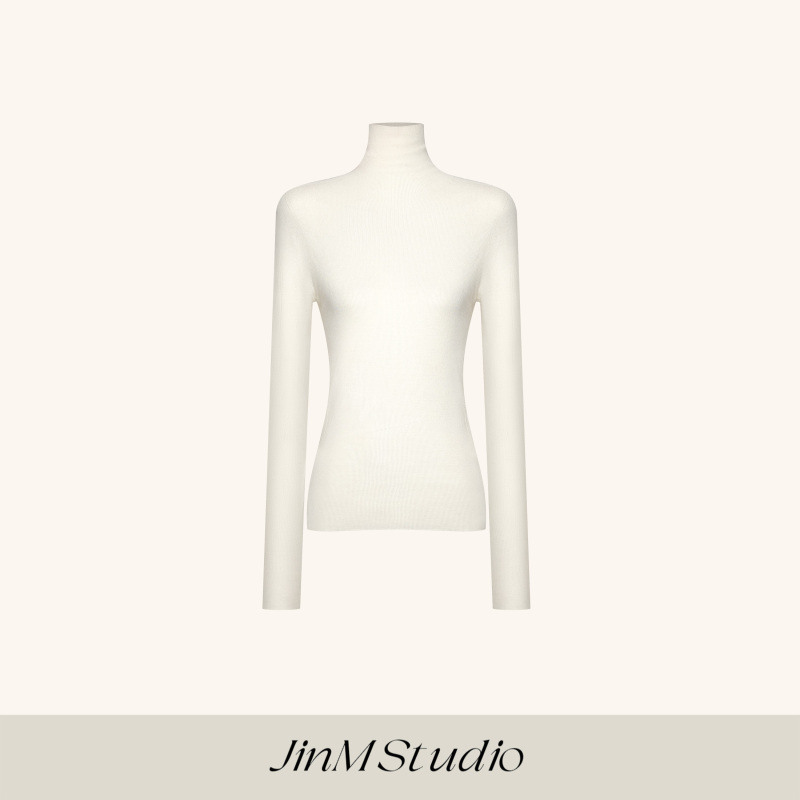 Jinm丨【Gentle and Mellow】100% Sheep Wool 18-Gauge Seamless Turtleneck Knitwear 603603B0057 Jinm丨【Gentle and Mellow】100% Sheep Wool 18-Gauge Seamless Turtleneck Knitwear 603603B0057
