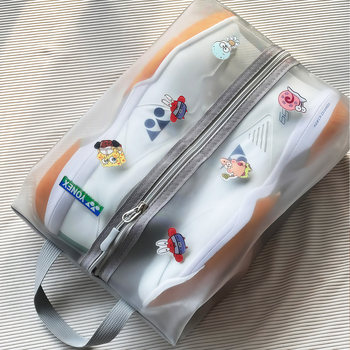 Breathable portable badminton shoe storage bag