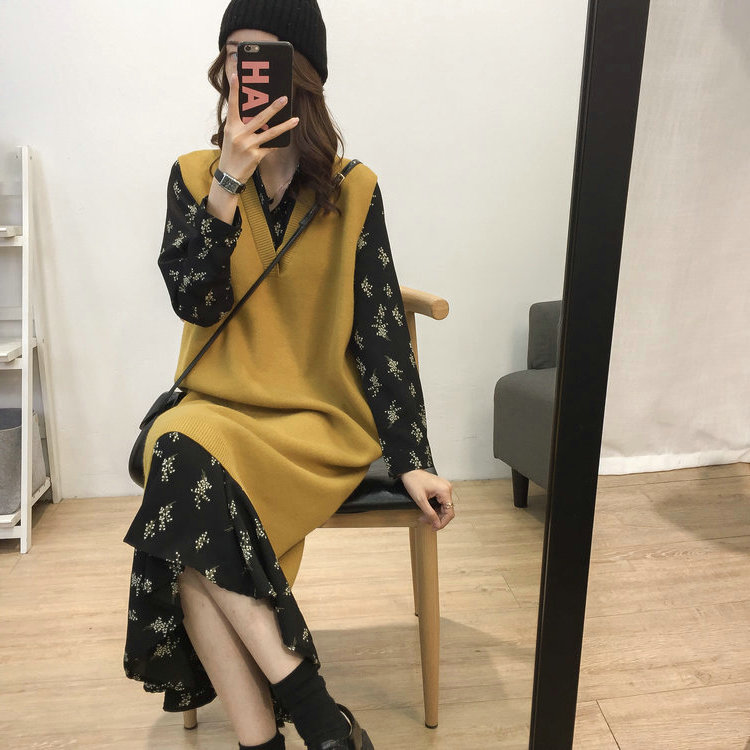 Pregnant women dress 2023 new fashion spring suit loose and large - yard flower pregnant dress spring and autumn two sets