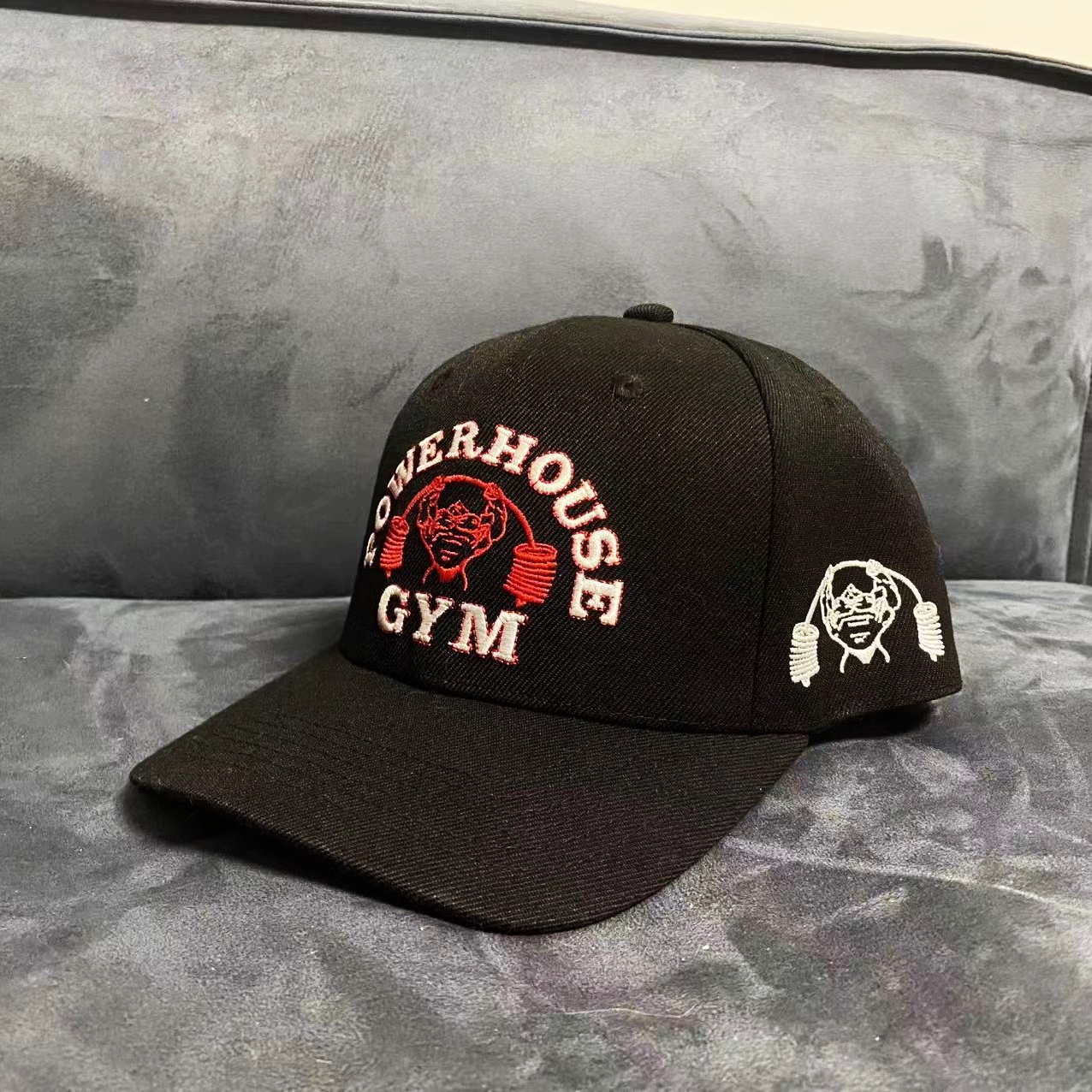 American POWERHOUSE Pally awesome baseball cap male and female embroidered pins sport casual fitness hip hop duck tongue cap-Taobao