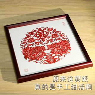 Chinese characteristics of the year of the snake paper-cut finished products twelve zodiac pure hand-cut paper-cut decorative paintings chinese style gifts for foreigners