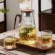 Large Capacity Household Cold Water Pitcher for Brewing Herbal Tea, Health-Preserving Kettle, High-Temperature Resistant Glass Water Pitcher, Cold Brew Pitcher Set