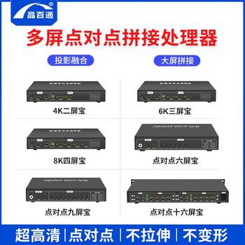 Led-8k multi-screen treasure professional high-definition video splicing processor point-to-point nine-screen treasure small chassis design crystalbelt multi-screen expansion processing solution