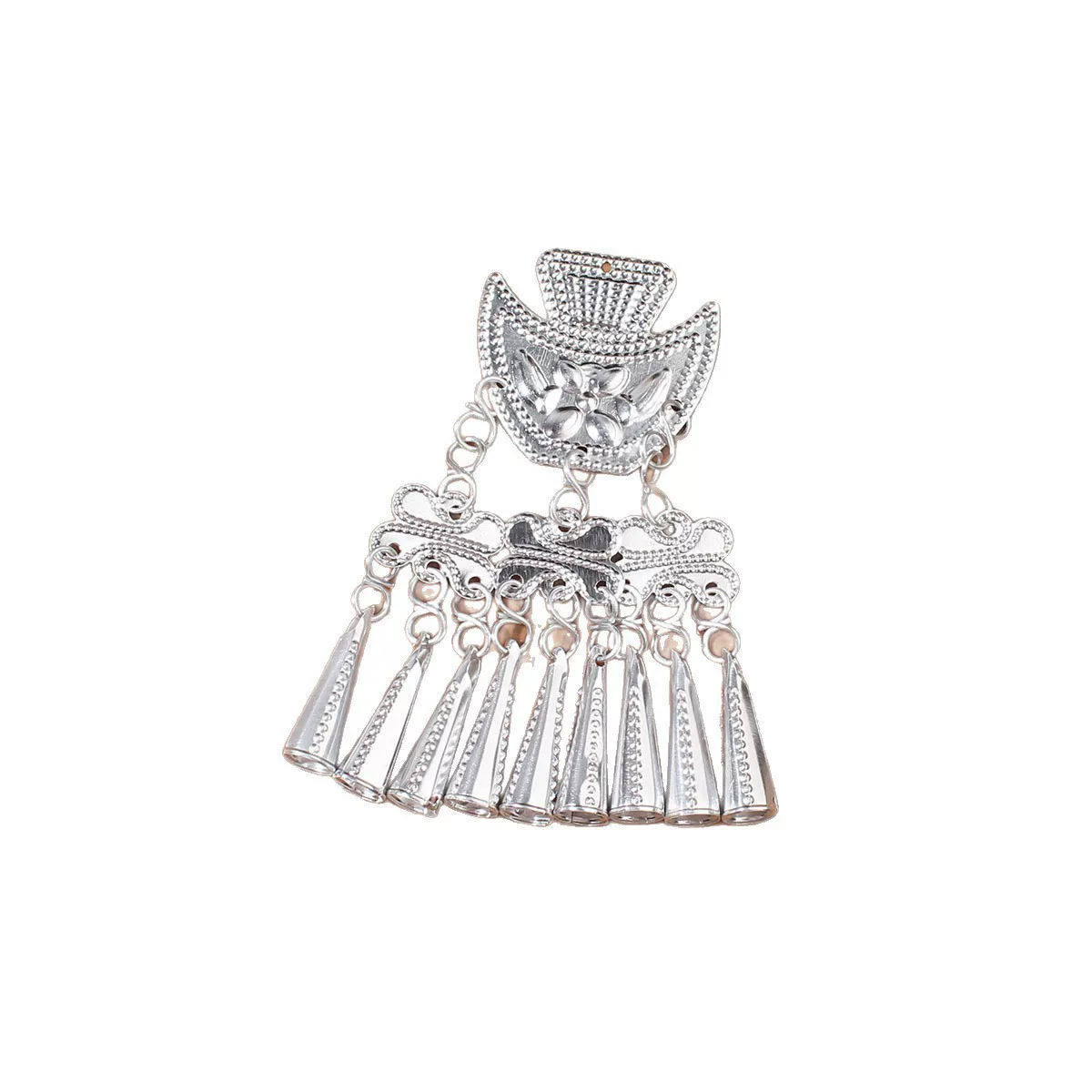 Accessory, ethnic small bell with butterfly, DIY