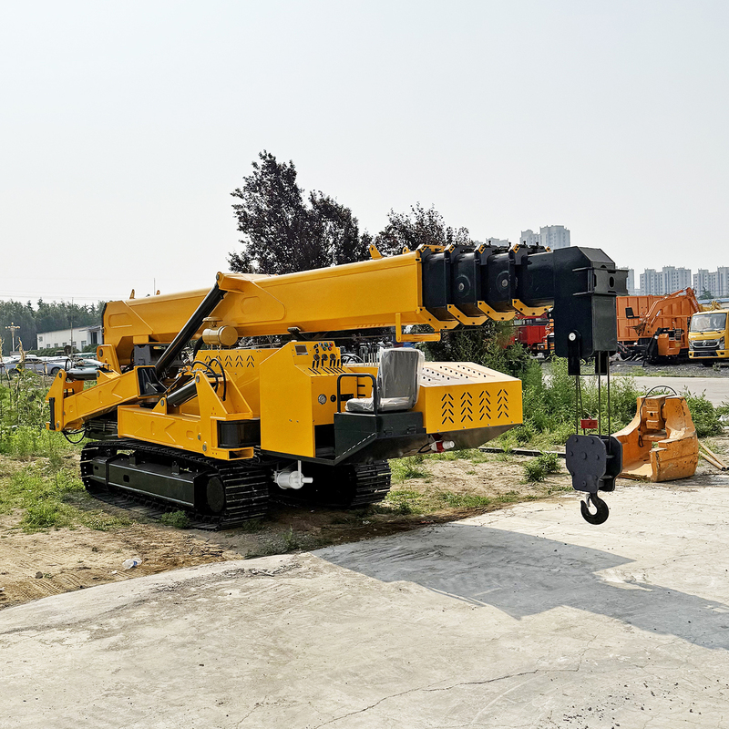 Crawler Spider Crane, Small Remote-Controlled Self-Propelled Crane for Narrow Spaces, Construction and Decoration Work, and High-Altitude Operations Crawler Spider Crane, Small Remote-Controlled Self-Propelled Crane for Narrow Spaces, Construction and Decoration Work, and High-Altitude Operations